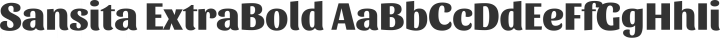Sansita ExtraBold free font
