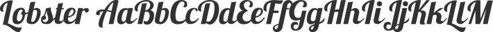 Lobster font family by Impallari Type