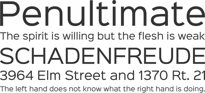 Sinkin Sans Font Phrases