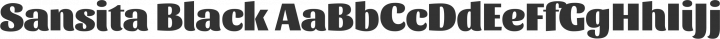 Sansita Black free font