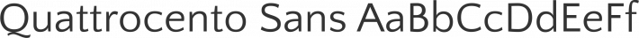 Quattrocento Sans font family by Impallari Type