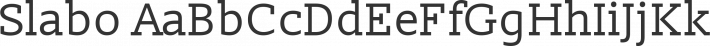 Slabo font family by Tiro Typeworks