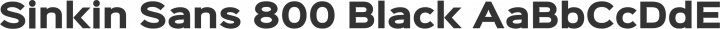 Sinkin Sans 800 Black free font
