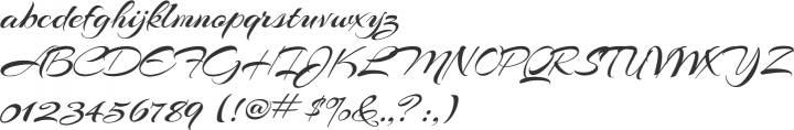 Arizonia Font Specimen