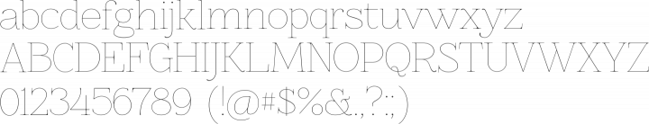 Znikomit Font Specimen