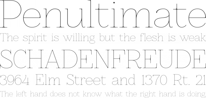 Znikomit Font Phrases