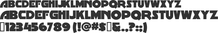 MinstrelPoster Font Specimen