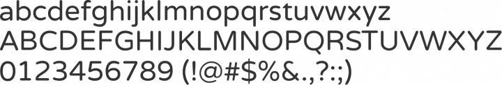 Varela Round Font Specimen