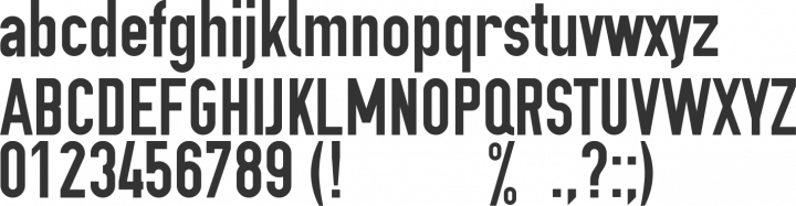 OSP DIN Font Specimen