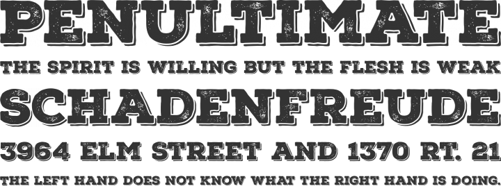 Nexa Rust Font Phrases