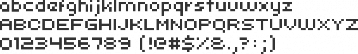 uni 05_53 Font Specimen