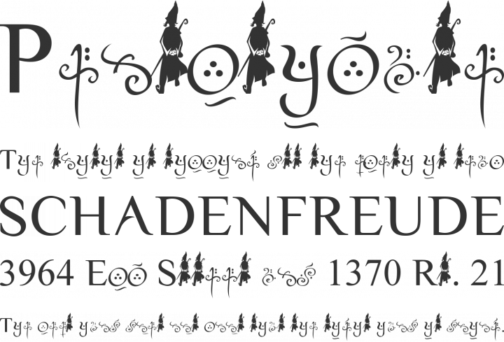 Yellow Magician Font Phrases