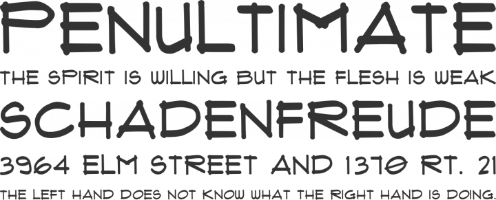 Flux Architect Font Phrases