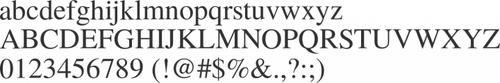 TeX Gyre Termes Font Specimen