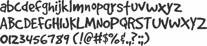 GoodDog Font Specimen