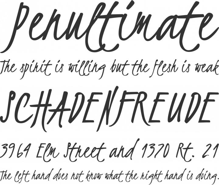 Kristi Font Phrases