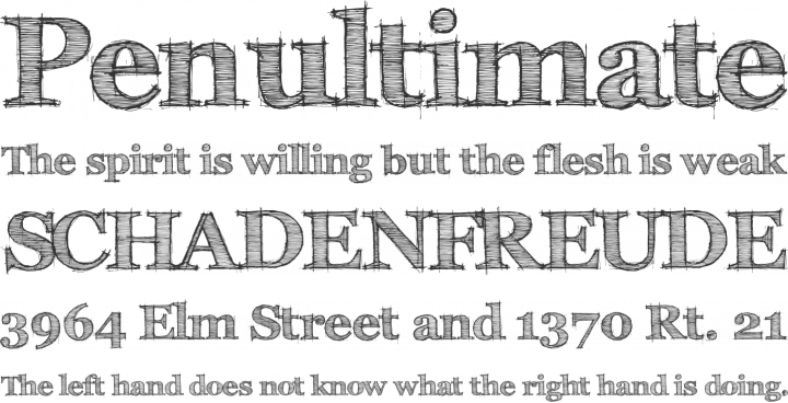 FFF Tusj Font Phrases