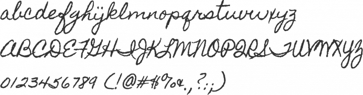 Homemade Apple Font Specimen