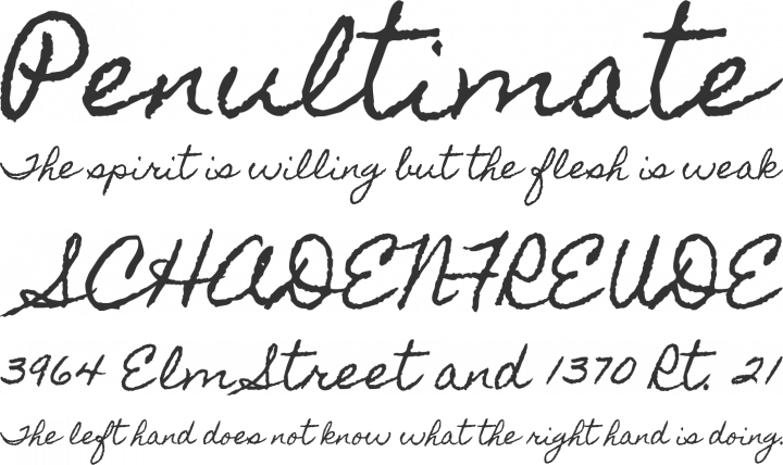 Homemade Apple Font Phrases
