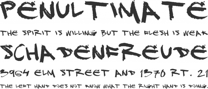 DJ Gross Font Phrases