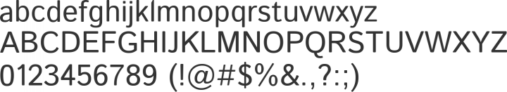 Istok Font Specimen