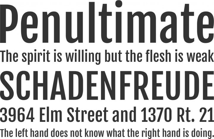 Fjalla Font Phrases