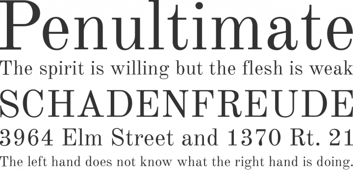 Old Standard TT Font Phrases