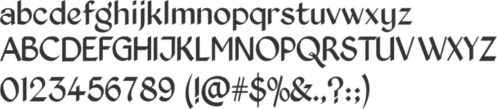 Kingthings Exeter Font Specimen