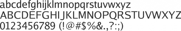 Luxi Sans Font Specimen