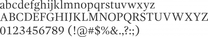 Gandhi Serif Font Specimen