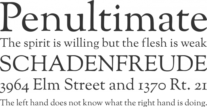 Sorts Mill Goudy Font Phrases