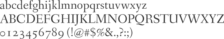 Fanwood Font Specimen