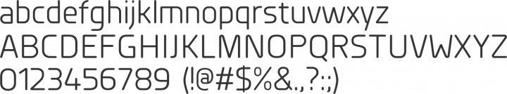 Planer Font Specimen