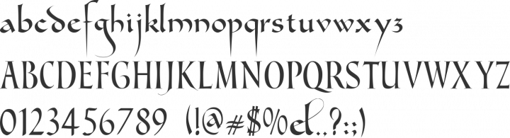 Gondola SD Font Specimen