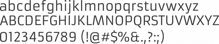 Armata Font Specimen