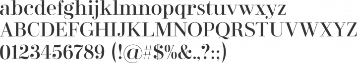 Didonesque Font Specimen