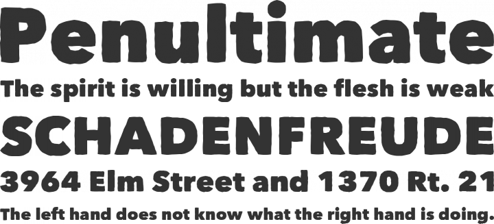 Matiz Font Phrases