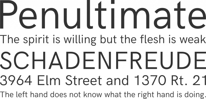 HK Grotesk Font Phrases