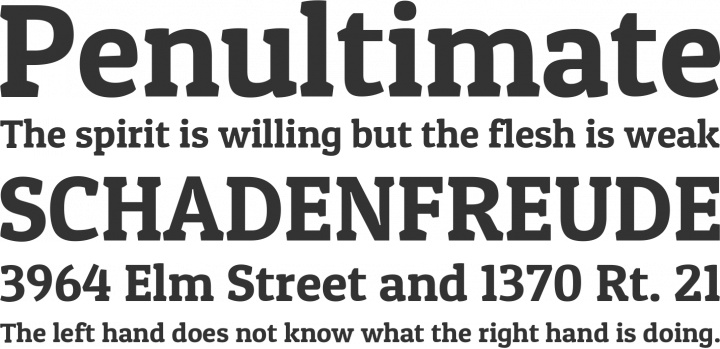 Patua One Font Phrases