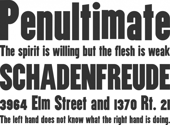 Utility Font Phrases