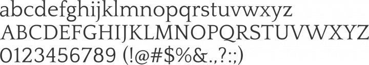 Quattrocento Roman Font Specimen