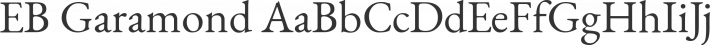 EB Garamond font family by Georg Duffner