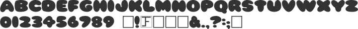 Pleasantly Plump Font Specimen