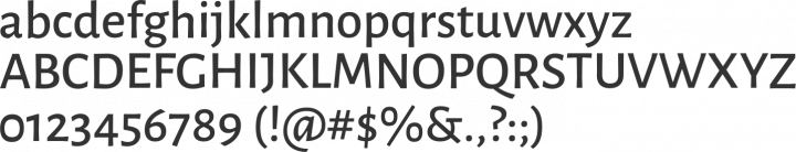 Alegreya Sans Font Specimen