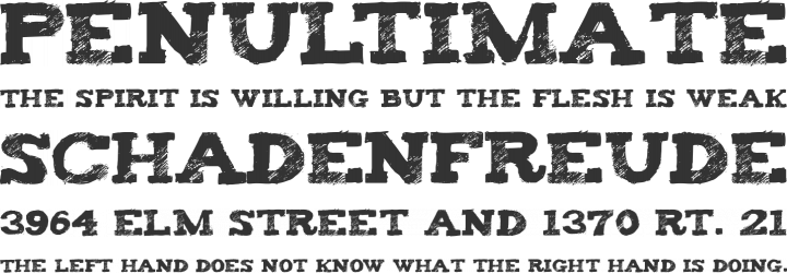 Tiza Font Phrases