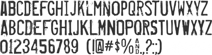 Misproject Font Specimen