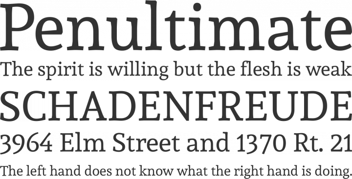 Andada Font Phrases