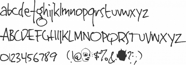 Jinky Font Specimen