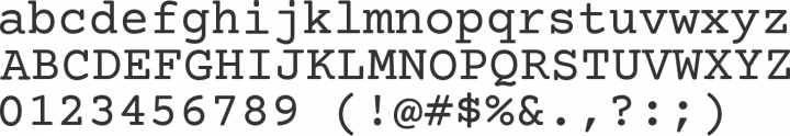 courier font courier font