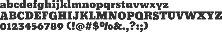 Bevan Font Specimen